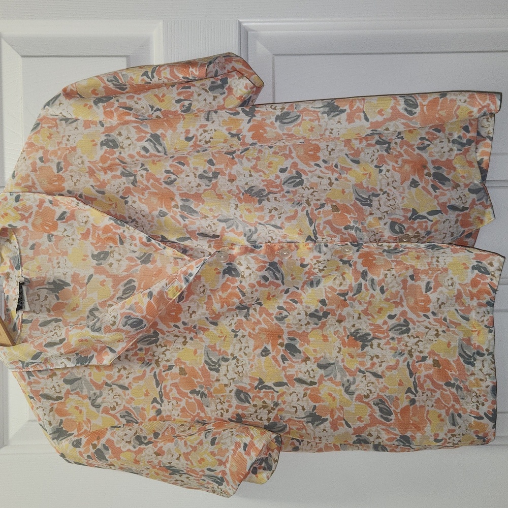 Floral Button-Up Blouse